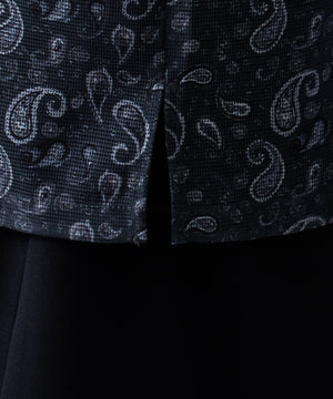 メッシュパターンオープンカラーシャツ（SS）