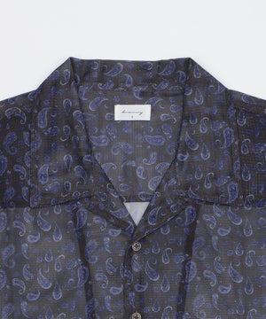 メッシュパターンオープンカラーシャツ（SS）