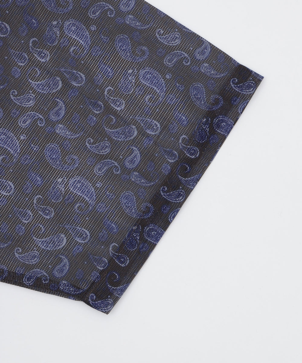 メッシュパターンオープンカラーシャツ（SS）