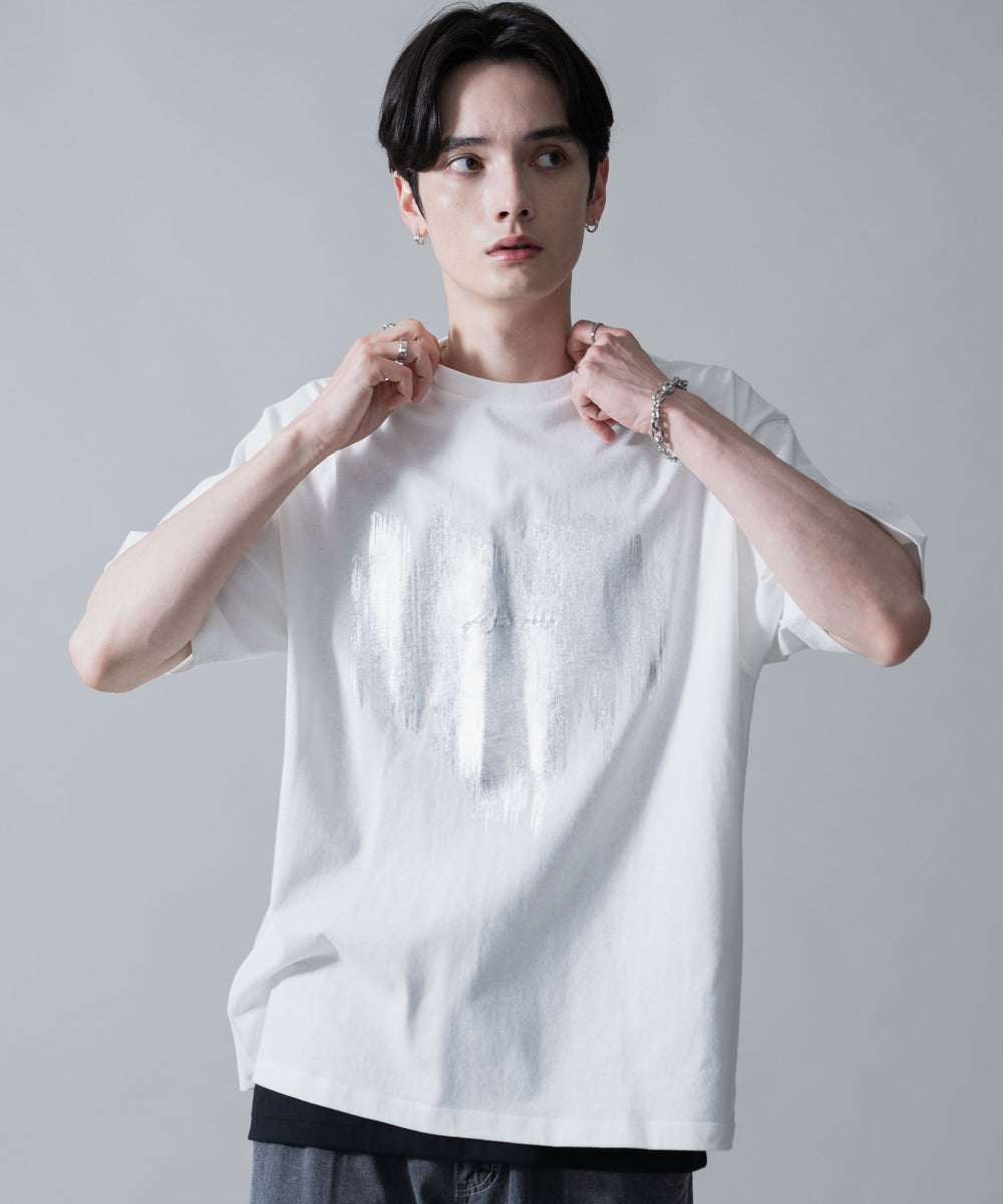 ホワイト　モデル：180㎝　L着用