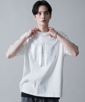 ホワイト　モデル：180㎝　L着用