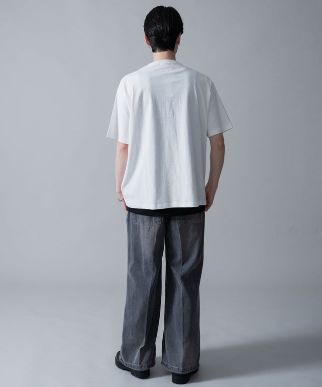 ホワイト　モデル：180㎝　L着用