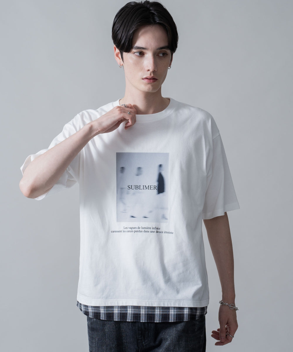 ホワイト　モデル：180㎝　L着用