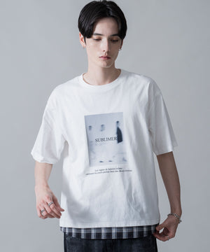 ホワイト　モデル：180㎝　L着用