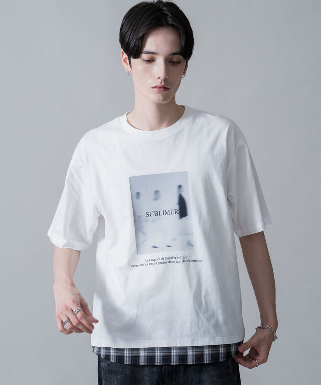 ホワイト　モデル：180㎝　L着用