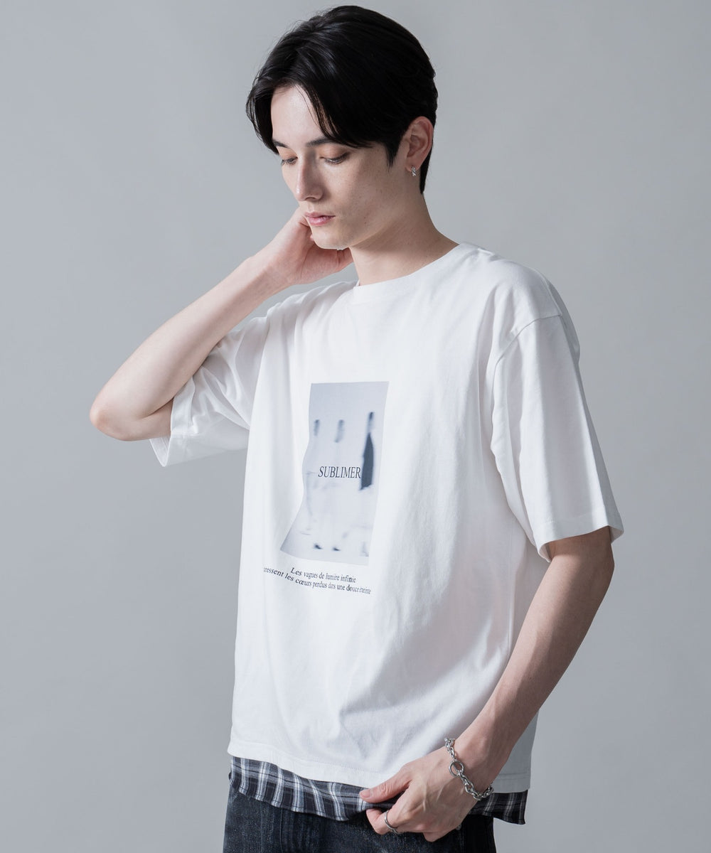 ホワイト　モデル：180㎝　L着用