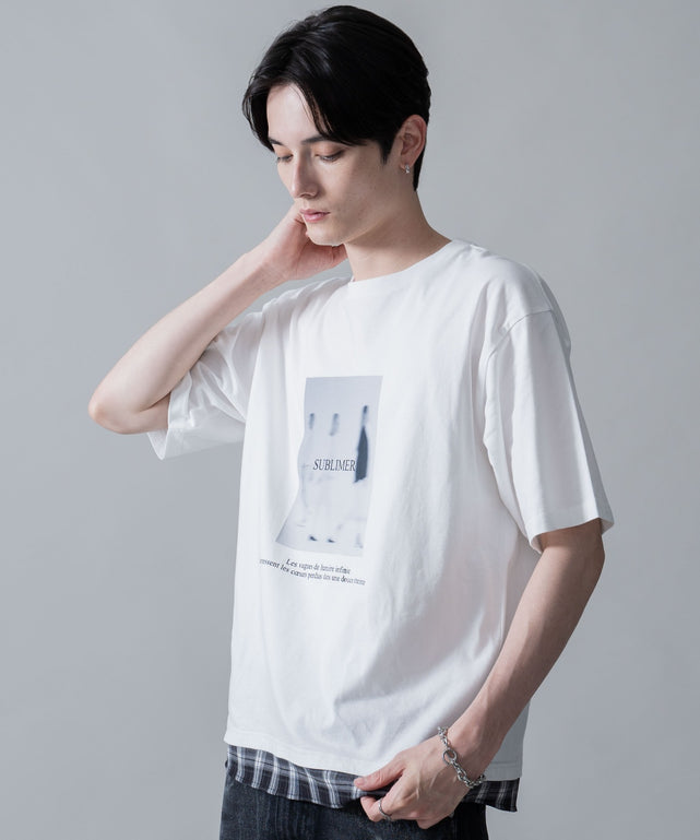 ホワイト　モデル：180㎝　L着用