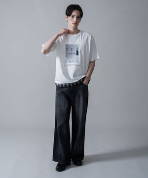 ホワイト　モデル：180㎝　L着用