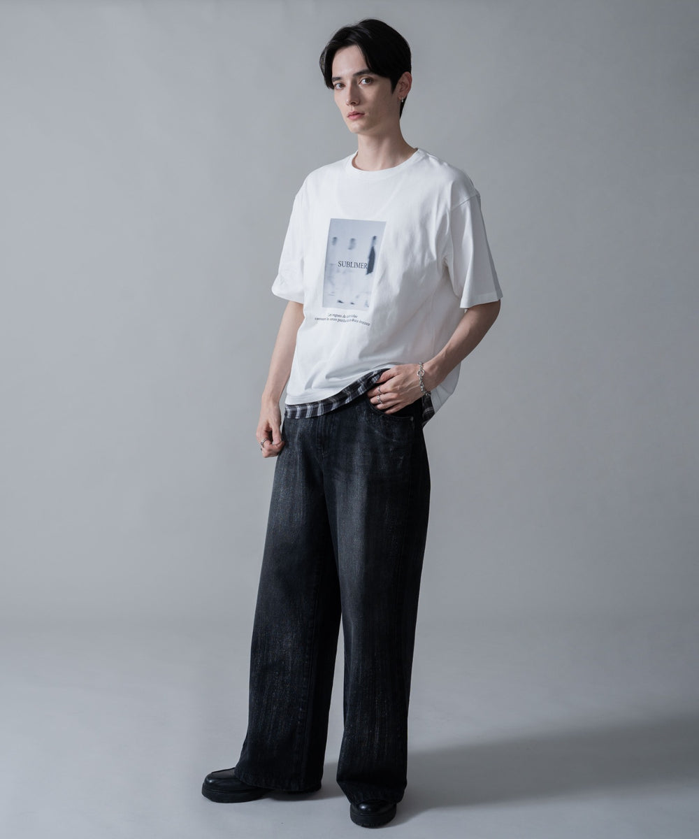 ホワイト　モデル：180㎝　L着用