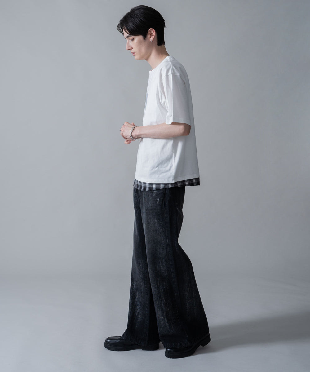 ホワイト　モデル：180㎝　L着用