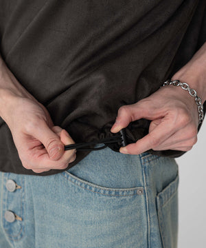 フェイクスウェードエンボスロゴT（SS）