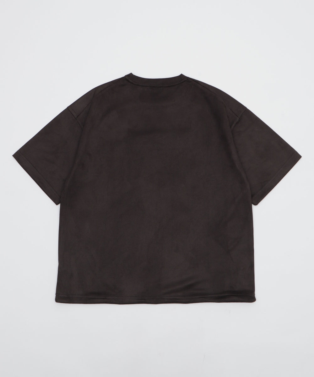 フェイクスウェードエンボスロゴT（SS）