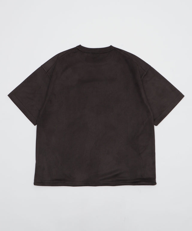 フェイクスウェードエンボスロゴT（SS）