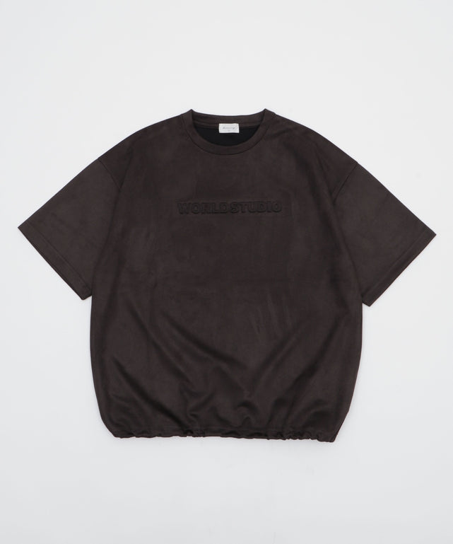 フェイクスウェードエンボスロゴT（SS）