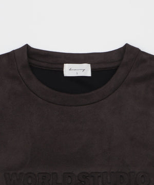 フェイクスウェードエンボスロゴT（SS）