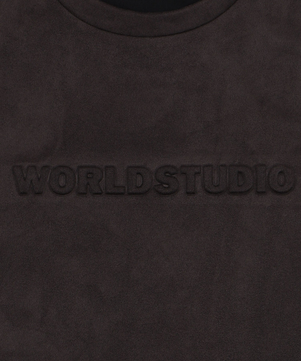 フェイクスウェードエンボスロゴT（SS）