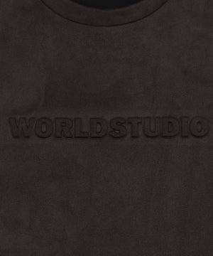 フェイクスウェードエンボスロゴT（SS）