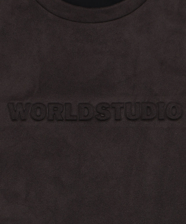 フェイクスウェードエンボスロゴT（SS）