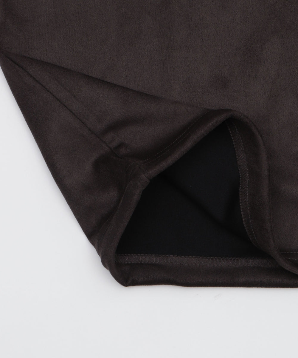 フェイクスウェードエンボスロゴT（SS）