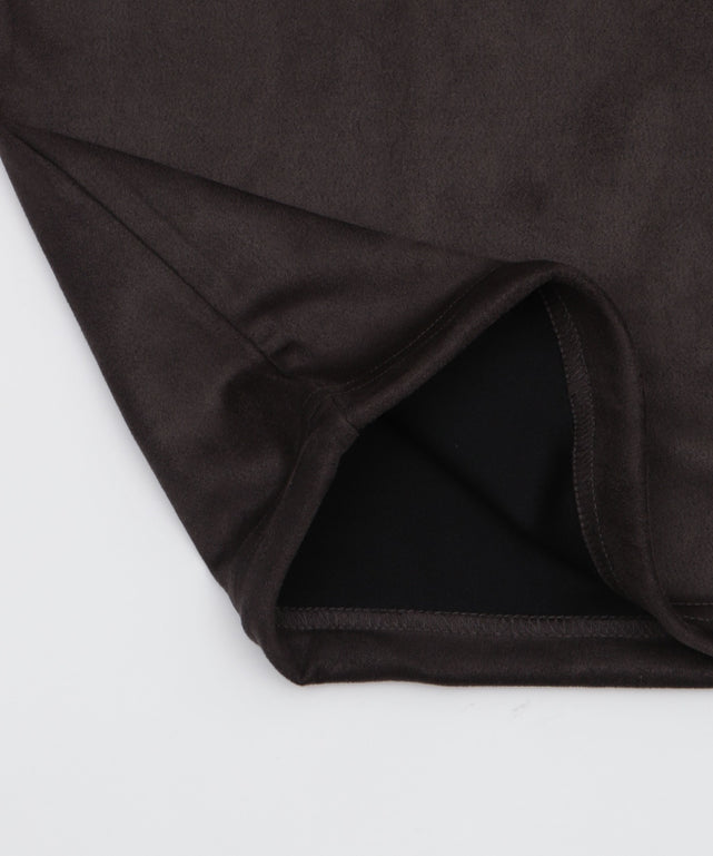 フェイクスウェードエンボスロゴT（SS）