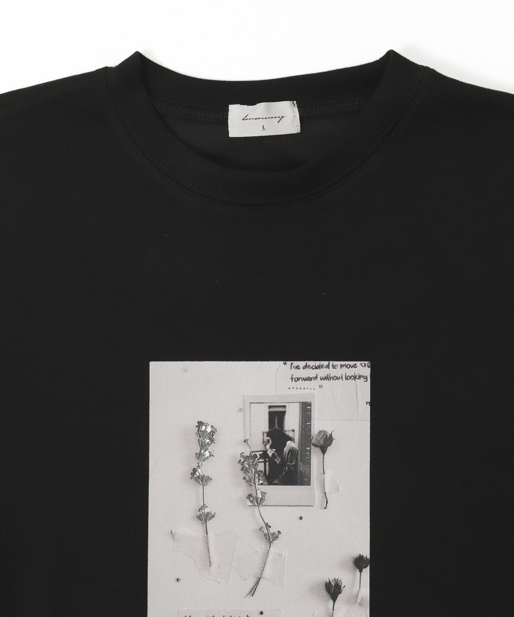 アクセ付きフォトグラフィックプルオーバー