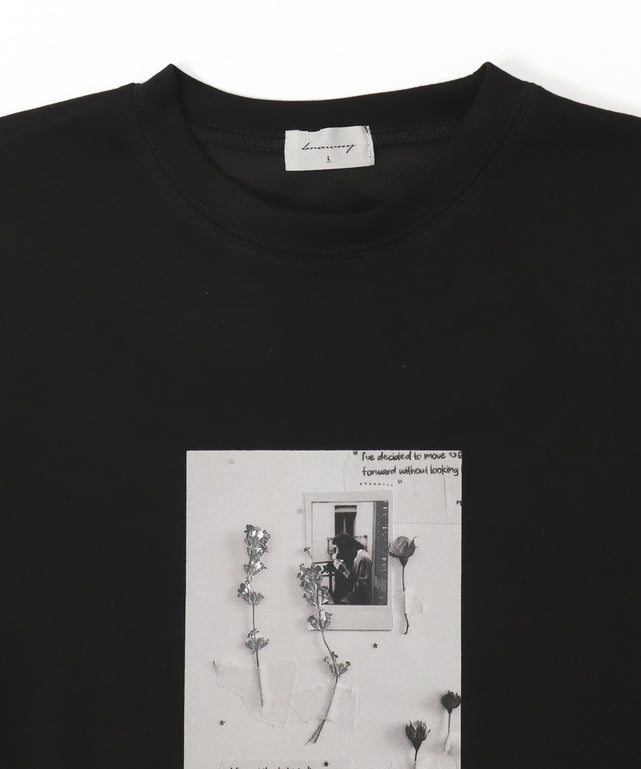 アクセ付きフォトグラフィックプルオーバー