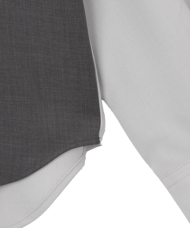 ドライポリカラーブロックシャツ（LS）