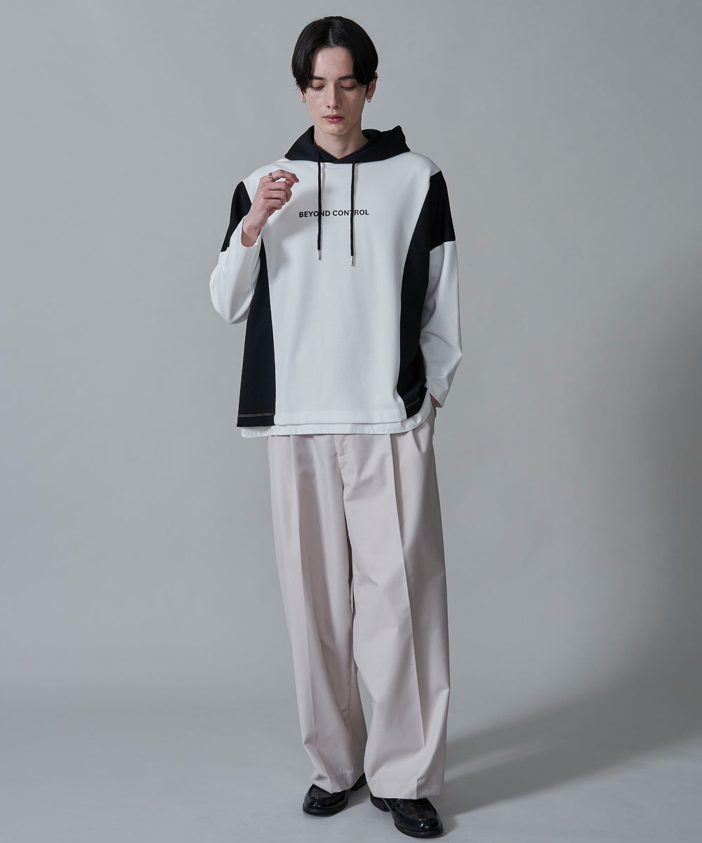 ホワイト　モデル：180㎝　L着用