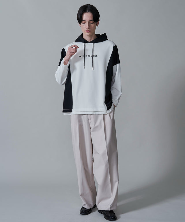 ホワイト　モデル：180㎝　L着用