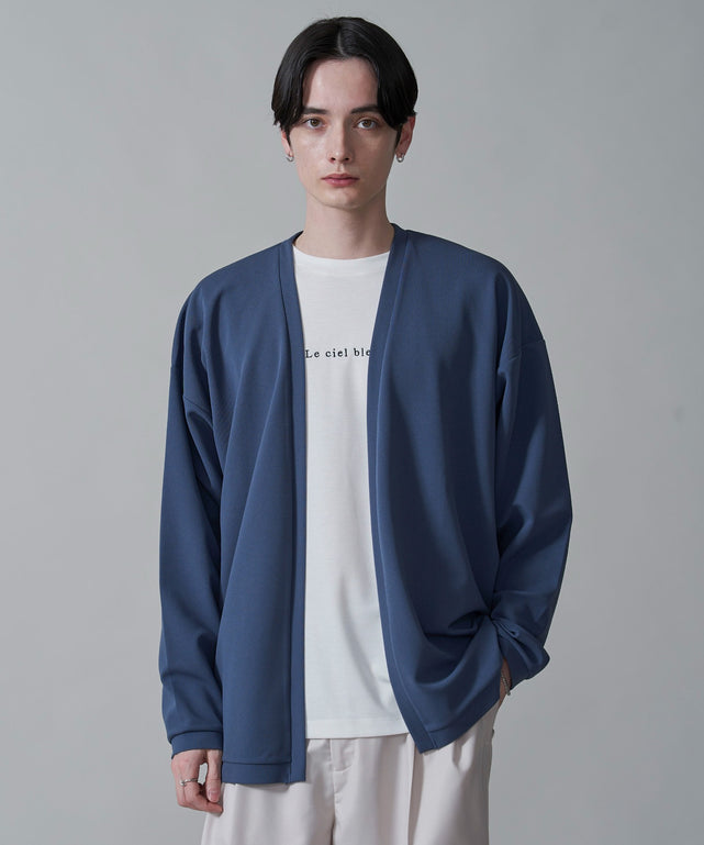 カルゼアンサンブルカーディガン（LS）/ブルー　モデル：180㎝