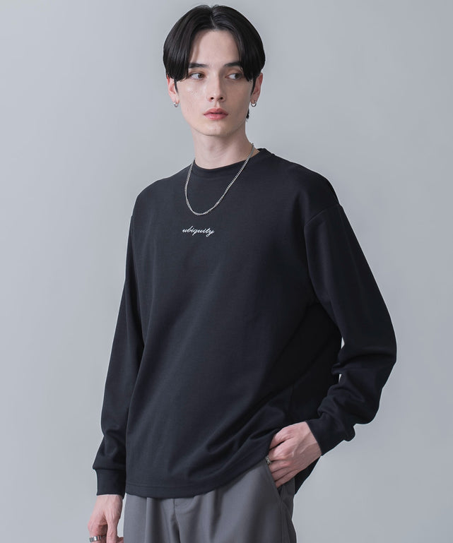 AIRFUNCTIONシンプルロゴT（LS）/ブラック モデル：180cm L着用