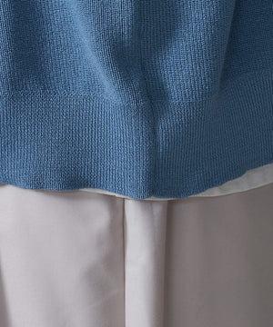 アクセ付きワンポイントニットプルオーバー