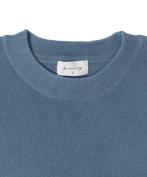 アクセ付きワンポイントニットプルオーバー