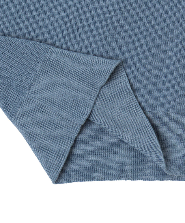 アクセ付きワンポイントニットプルオーバー