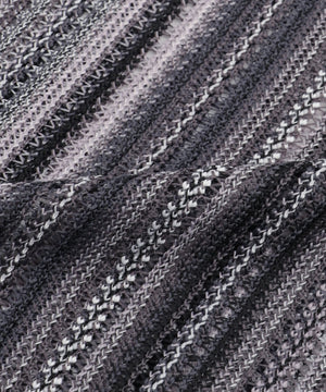 ストライプメッシュBIGシャツ（LS）