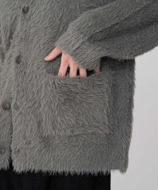 フェザーニットカーディガン