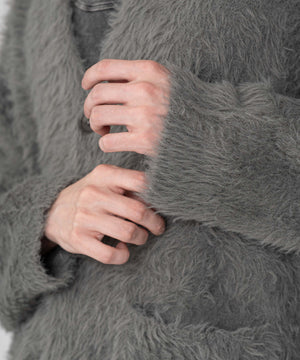 フェザーニットカーディガン