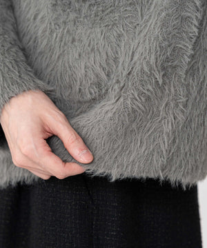 フェザーニットカーディガン