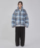 ブルーチェック１ モデル：162cm M着用