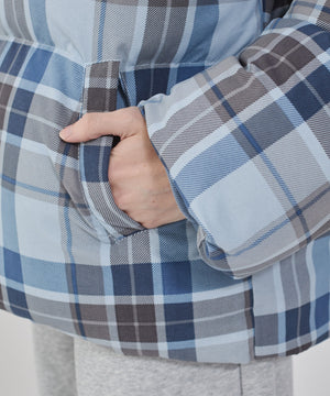 チェックパファーブルゾン