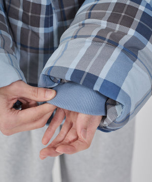 チェックパファーブルゾン