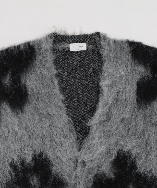 モヘアタッチパターンカーディガン