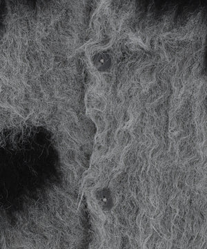 モヘアタッチパターンカーディガン