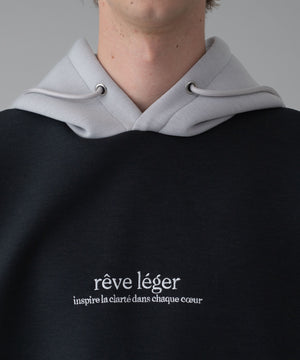 ワンポイントバイカラープルパーカー