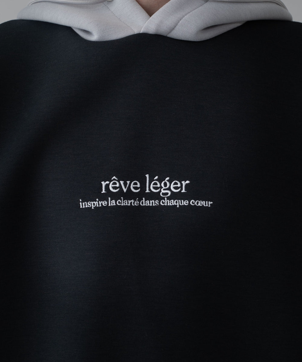 ワンポイントバイカラープルパーカー