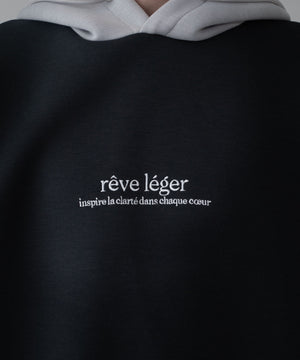 ワンポイントバイカラープルパーカー