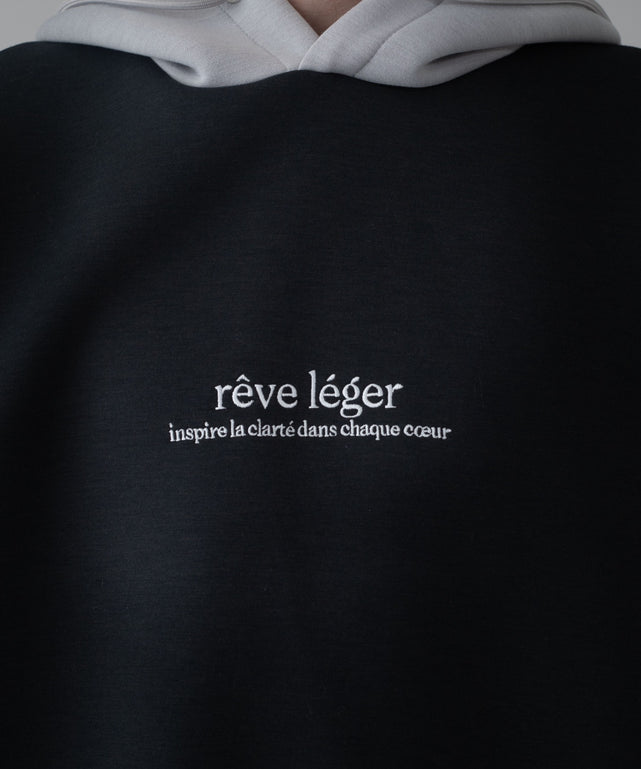 ワンポイントバイカラープルパーカー