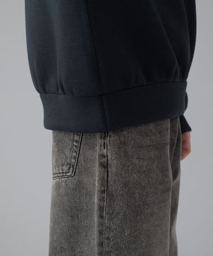 ワンポイントバイカラープルパーカー