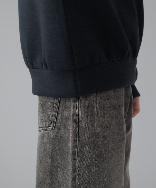 ワンポイントバイカラープルパーカー