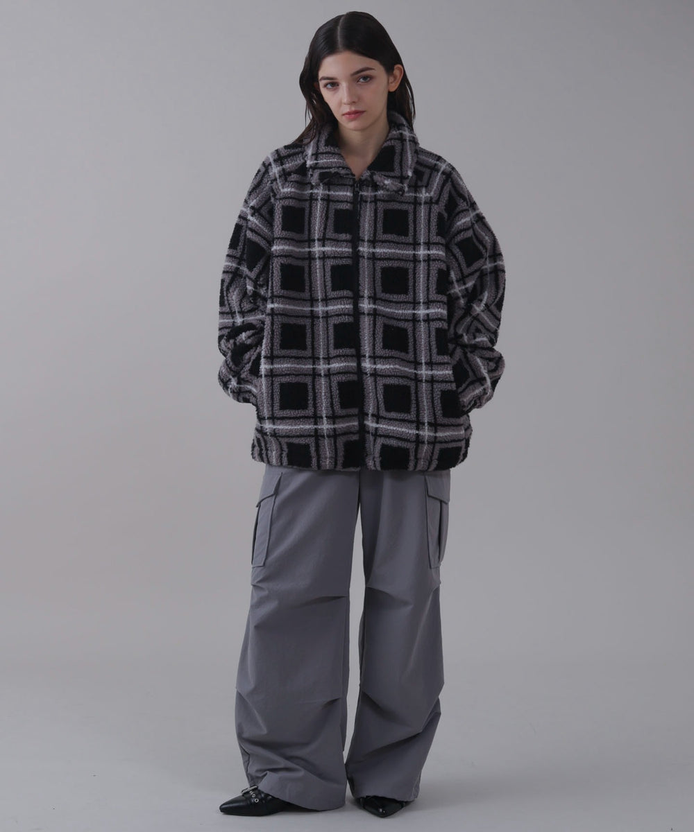 ﾌﾞﾗｯｸﾁｪｯｸ モデル：162cm L着用